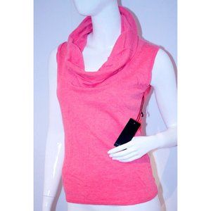 LINE KNITWEAR Scoop Neck PINK Top Shirt ( M )